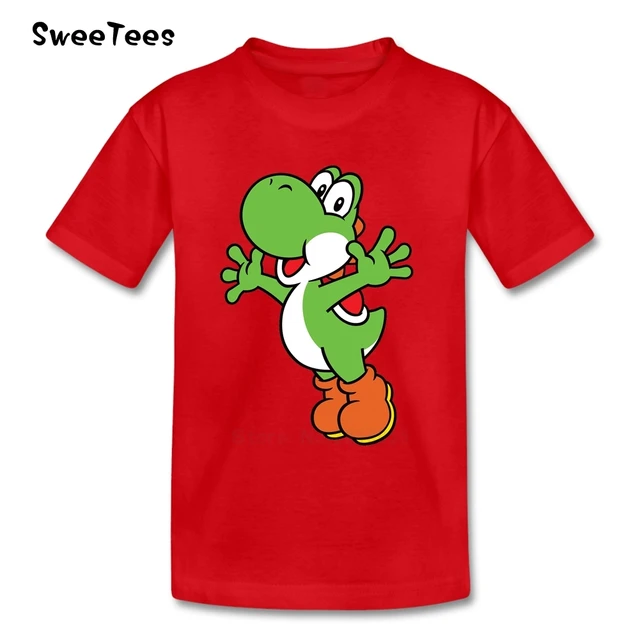 Super Mario Yoshi T Shirt Kid Pure Cotton Toddler Round Neck Baby