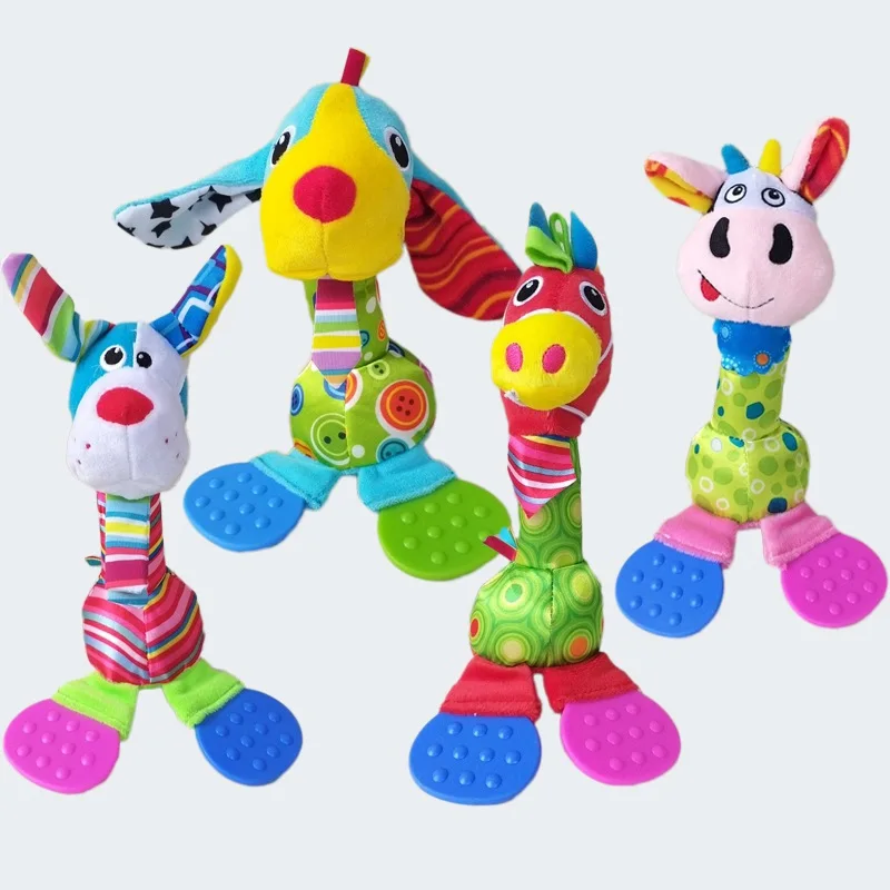 

Baby Lathe Hanging Ring Animal Rattle Crib Baby Stroller Hanging Toys Teethers Stuffed Doll