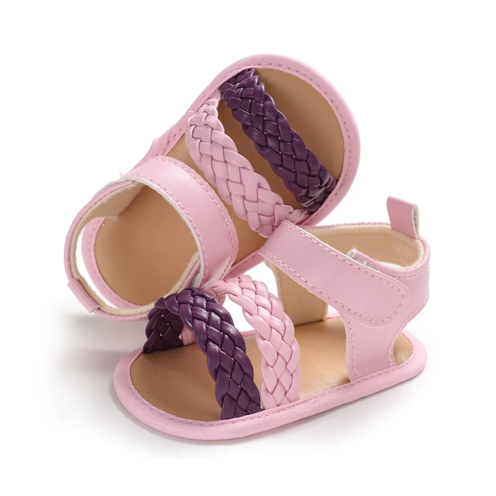 2019 Summer Baby Girl First Walker Handmade Soft Casual Breathable First Walker for 0-18M Toddler Infants PU Leather Shoes