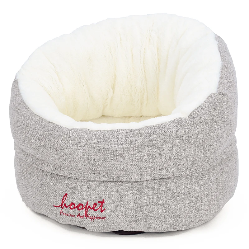 Hoopet Кошка Кровать дом корзина для кошек Собака Зимняя кровать Теплый Щенок