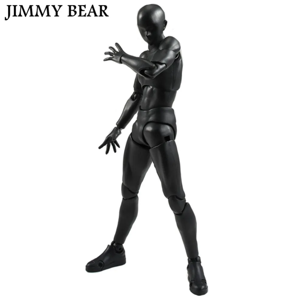 

JIMMY BEAR Body Chan Black Color Body Kun DX Set 15cm S.H.Figuarts With Prop Knife PVC Anime Action Figure
