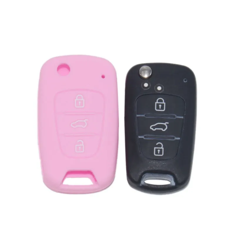 

Silicone Key Cover For Kia RIO K2 K5 K713 Sportage SorentoSolaris Verna Folding Key Case