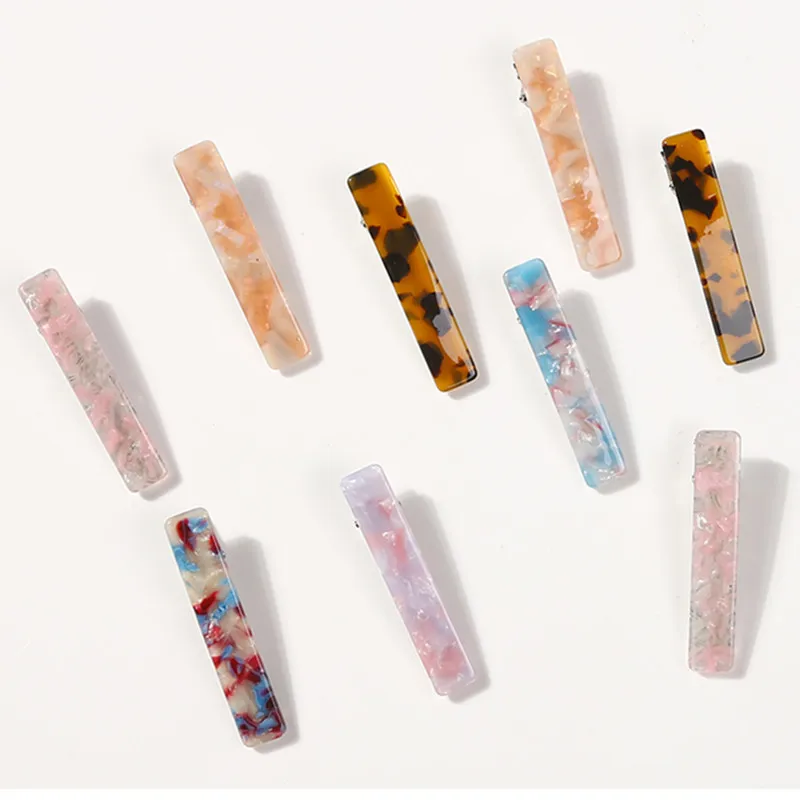 

MD Pure And Fresh Street Simple Acetic Acid Hairpin Natural Texture Duck Mouth Headwear Adult Clip