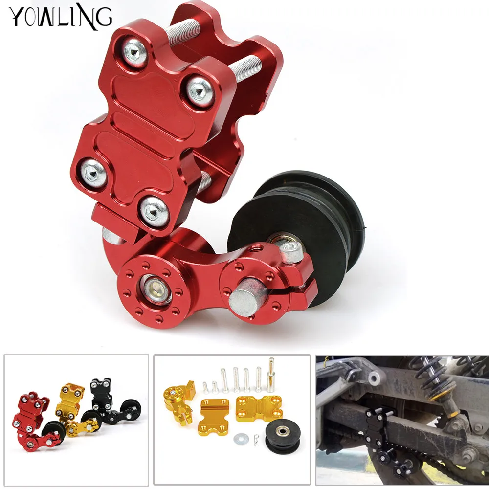Adjustable Aluminum Chain Tensioner Bolt on Roller Motocross Motorcycle