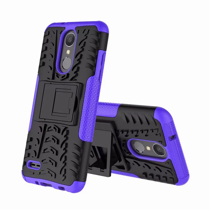 Чехол для LG k40 V50 жесткий чехол-накладка из поликарбоната и термополиуретана чехол для LG K30 G8 V40 X power3 2 stylo4 Q Stylus Q7 G7 K10 K8 k9 V20 G6 Q6 чехол в виде ракушки - Цвет: purple
