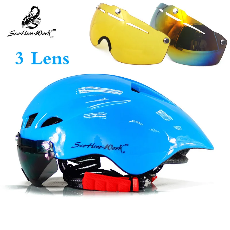 Новые велосипедные шлемы Aero TT со съемными магнитными присосками, спортивные защитные шлемы для верховой езды, шлем для взрослых с пробным временем - Цвет: 7