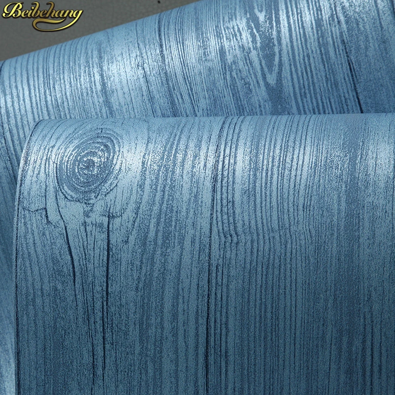 Beibehang Американский деревянные Обои Синий Средиземноморский ретро гостиная фон стены полосатый обои papel де parede