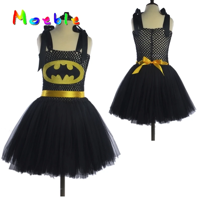 Superhero Kids Christmas Costume Tutu Dress Children Party Dresses Baby