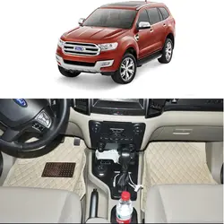 Lsrtw2017 Быстрая доставка волокно кожа автомобиль коврик для ford everest 2015 2016 2017 2018 2019