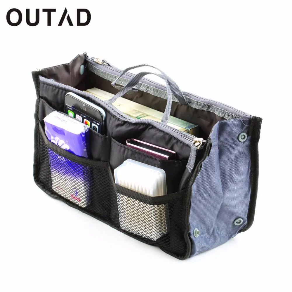 

OUTAD Multifunction man women Nylon no Leather tavel handbag luggage phone cards Makeup Organizer bags Bolsas Outdoor Travel Bag