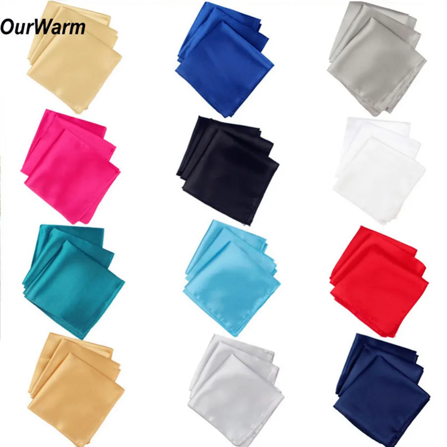 Ourwarm 100 шт 30 см Свадебный сатиновый стол салфетки шелковые хлопчатобумажные