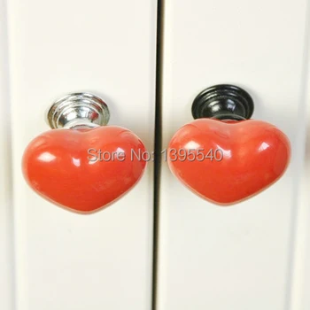 

New 3pcs Ceramic Cabinet Handle and Knob Wardrobe Cartoon Handle Child Bedroom Drawers Knob Dresser Pull Multi