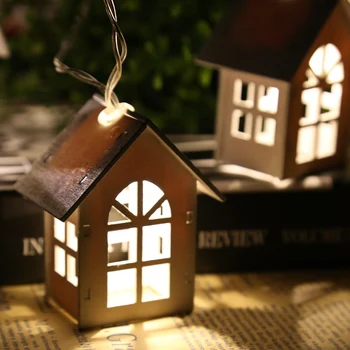 

1.65M 10LEDs House Shaped LED String Light for Indoor Decoration Girl's Room Decorative String Lights Wedding PartyXmas Garland