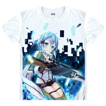 

Sword Art Online SAO T-Shirt asuna Shirt Anime Cosplay kawaii t-shirt t-shirts for boy lolita anime cosplay white cute t-shirt a