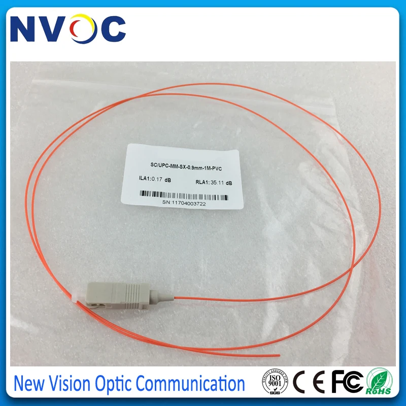 10 шт./лот SC UPC мультимодовый 62 5/125 Волоконно оптический Pigtail SC/UPC 1 5 м симплексный мм