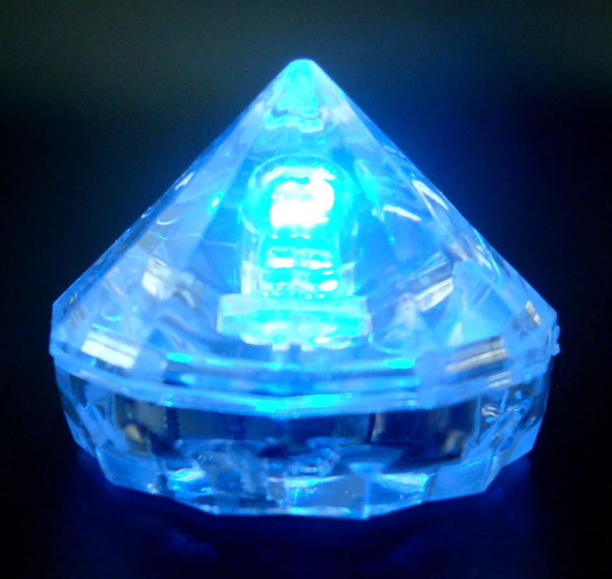 

20pices Flashing Ice Cubes LED Changing Colors Luminous Toy In Water,Nightlight Party Decoration Diamond Shape Led Ice Cubes