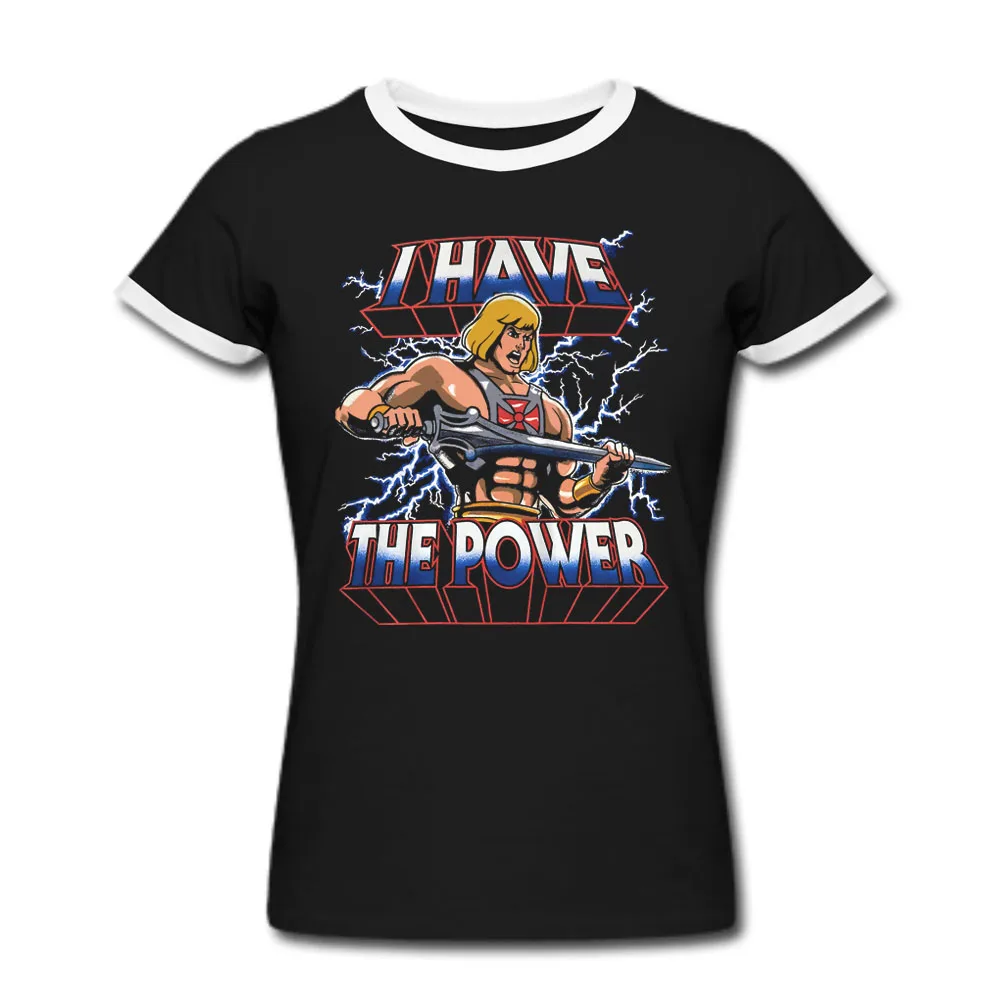 He-man у меня есть мощная Футболка мужская и женская хлопковая рубашка большого размера s-xxxl размер США