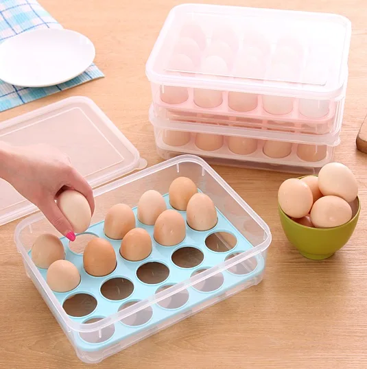 20 Eggs Storage Box Kitchen Refrigerator Egg Storage Boxes Egg Tray