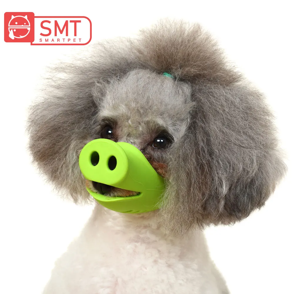 

SMARTPET Silicone Puppy Muzzle Cut Dogs Pig Mouth Mask Muzzle Anti-bite Stop Barking Device For Dog Products Pets Accessories
