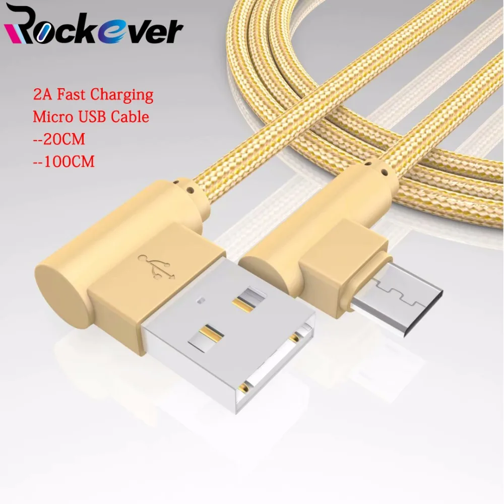 

90 Degree Phone Micro USB Cable 2A Fast Charger Data Game Cable For Xiaomi Redmi Note 4 Pro 4A 4X 5 5A Plus LG G4 0.2/1 Meter