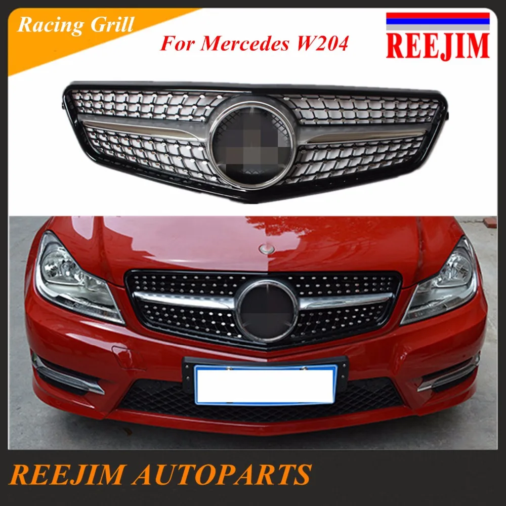 Front Diamond Racing grill for Mercedes Benz W204 c180 c200 c220 c250