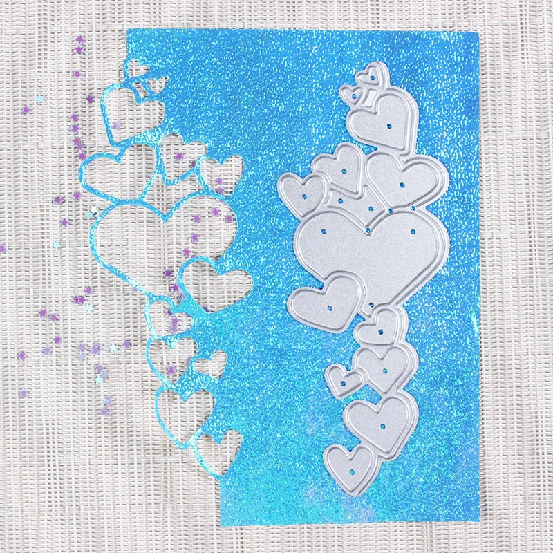 

Heart Lace Edge Frame Metal Cutting Dies Stencils For DIY Scrapbooking Decorative Embossing Handcraft Die Cutting Template#032