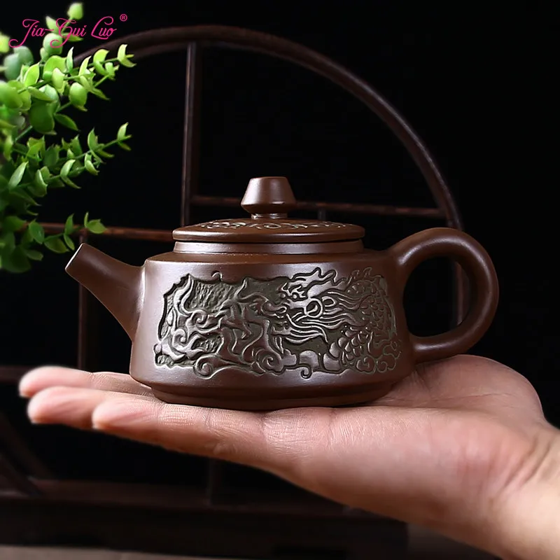 

JIA-GUI LUO 260ML Purple Clay Yixing Teapot Tea cup Traditional Chinese Tea Set Oolong Tea Portable Travel Tea Set H017