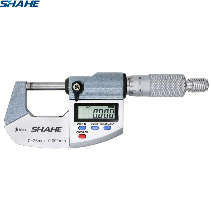 shahe 0 25mm Micron Digital outside Micrometer Electronic micrometer