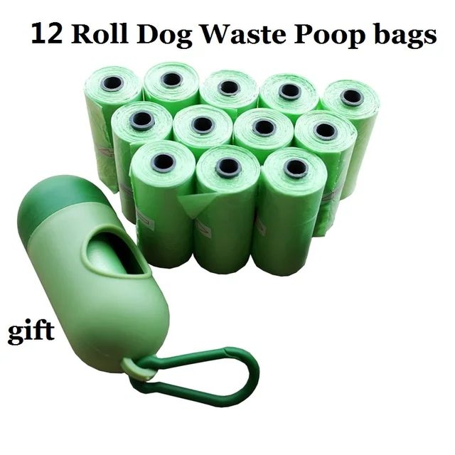 NEW Quality 42 Rolls Dog Waste Bags with 2 Dispenser and Leash Clip