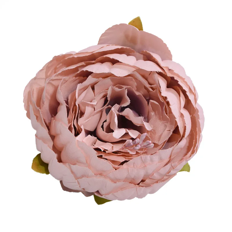 1pc 8cm Big Artificial Peony Flower Heads DIY Silk Flower Head for Wedding Home Party Decoration Flowers Fake Flower - Цвет: FH05