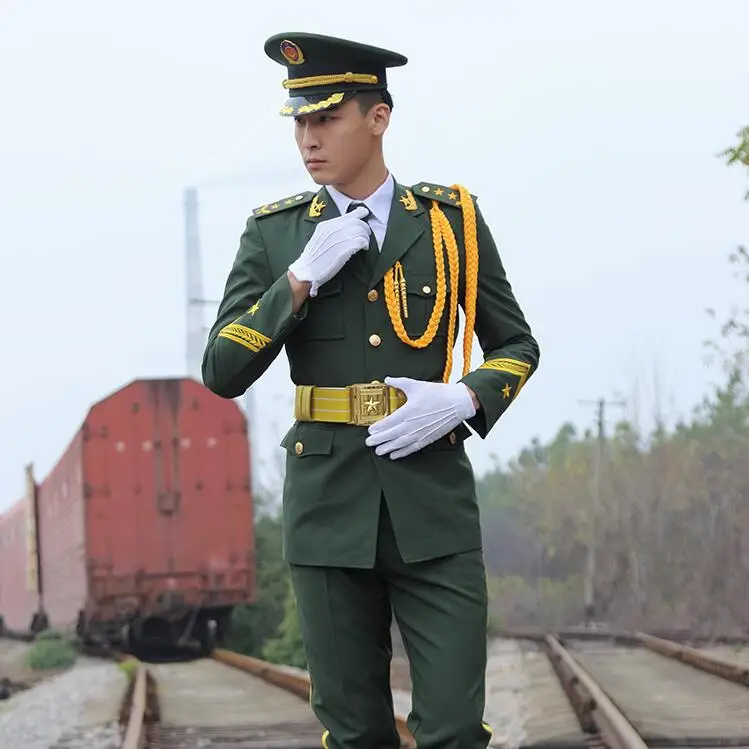 Армейская защитная полоса Honor костюм одежда красивые носочки с флагом Raiser костюм Honor Guard Китайская национальная Производительность куртка Military