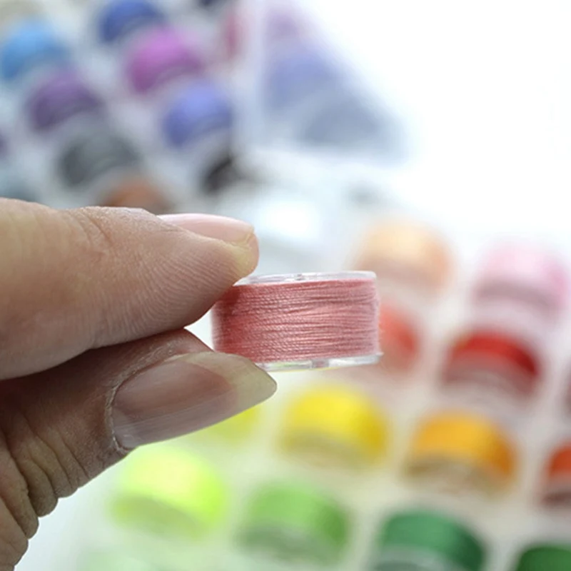 Hot Selling 25 Colors Colorful Sewing Thread 25 Grid Clear Plastic