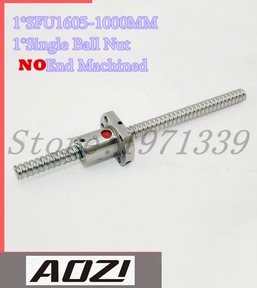 

SFU1605 Ball Screw With A Single Ball Nut /Ball Screw Length 1000mm /High Quality