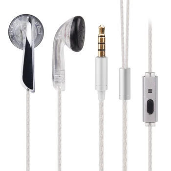 

Newest Wooeasy MX760 Graphene Earbud In Ear Earphone Earplug Headset HIFI Bass Earbud With Silver Plated Cable