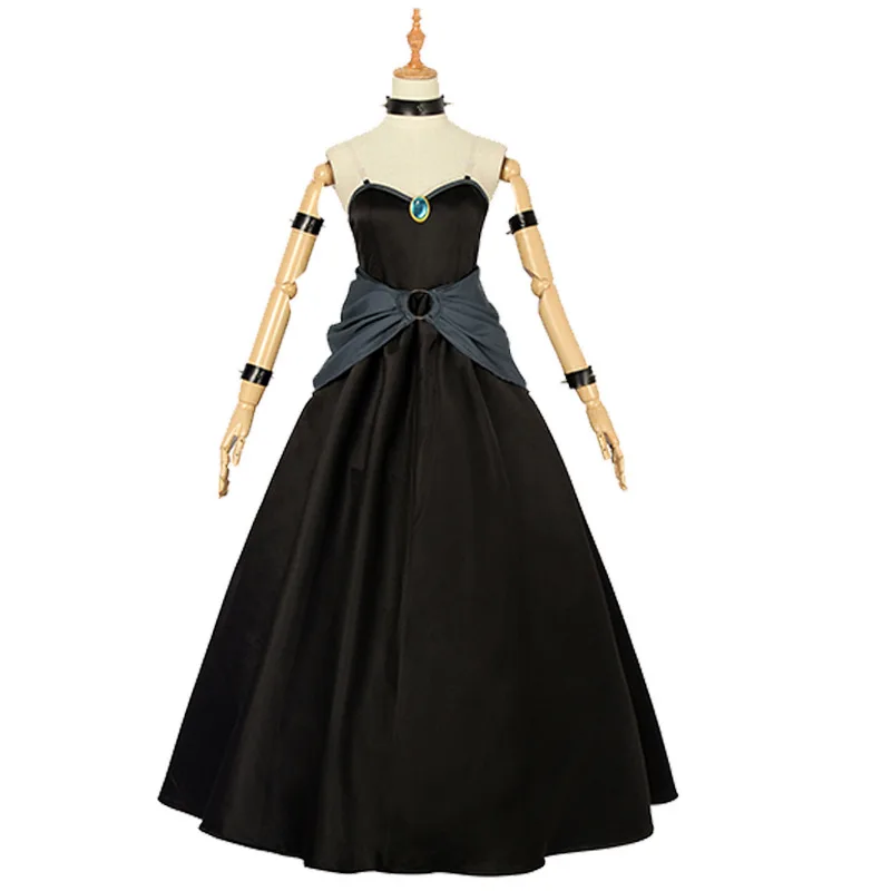Горячая игра Bowsette костюм аниме для косплея Kuppa Koopa Hime платье принцессы косплей Черное женское сексуальное платье Рождественская вечеринка - Цвет: Черный