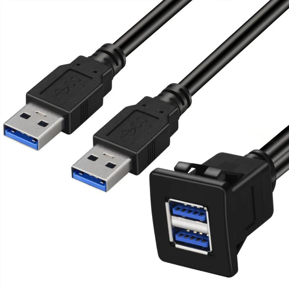 USB لوحة دافق جبل كابل يو إس بي 3.0 تمديد USB جبل ، اندفاعة جبل ، دافق جبل ، كابل تركيب اللوحة ، ل سيارة ، قارب ، دراجة نارية