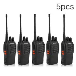 5 шт./компл. Baofeng BF 888 S 16CH 400-470 мГц переговорные Интерком Walkie Talkie ЕС Plug приемопередатчик Communicator