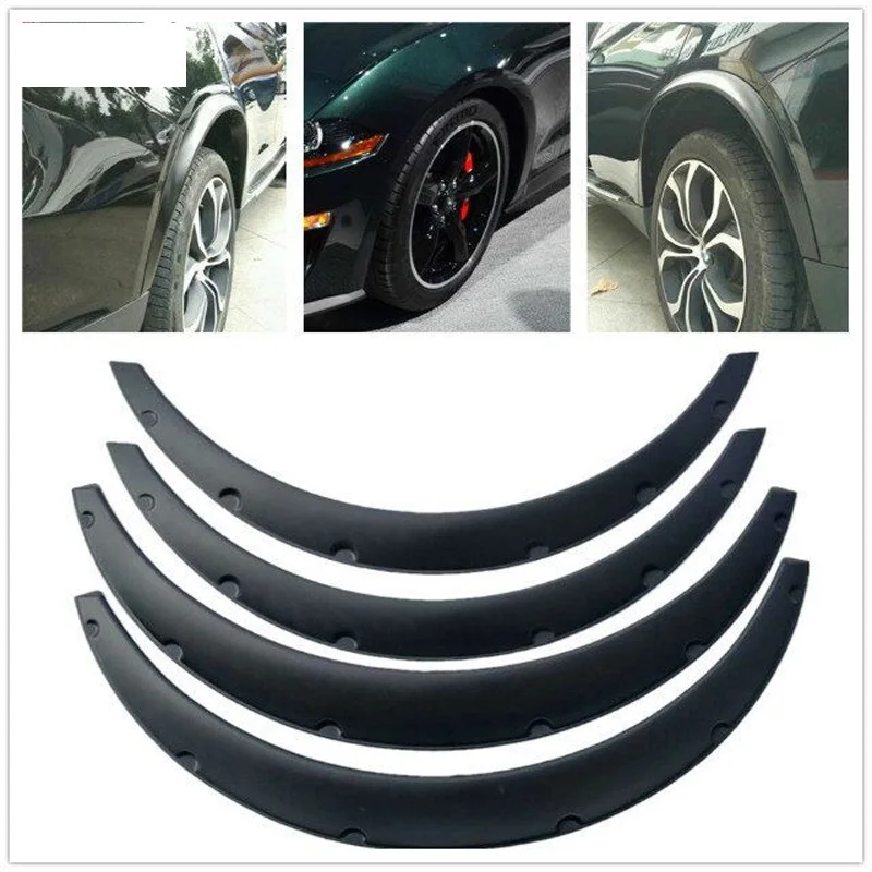 

4 Pcs Car Fender Flares Arch Wheel Eyebrow Protector/mudguards Sticker Universal