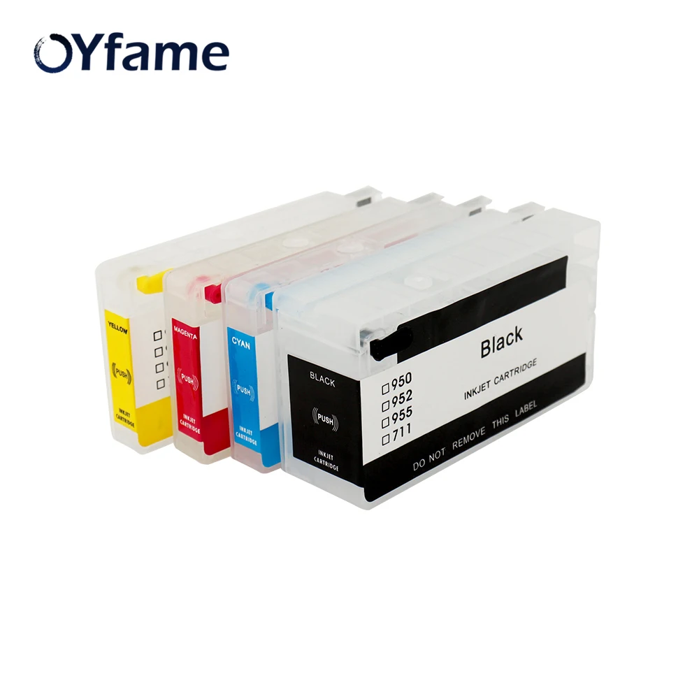 Oyfame 4 Colori Per Hp 952 953 954 Cartuccia D'Inchiostro 954 Cartuccia D'Inchiostro Con Chip Arc Per Stampante Hp Officejet Pro 7740 8210 8710