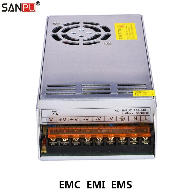 SANPU EMC EMI EMS SMPS 350 Вт импульсный источник питания 12VDC 30A светодиодный драйвер 12 Вольт 220 В-12 в AC-DC преобразователь трансформатора 12В