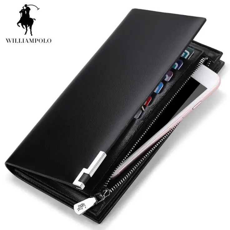 

Williampolo Wallets Genuine Leather Men Wallet Corss Pattern High Quality Mens Wallet
