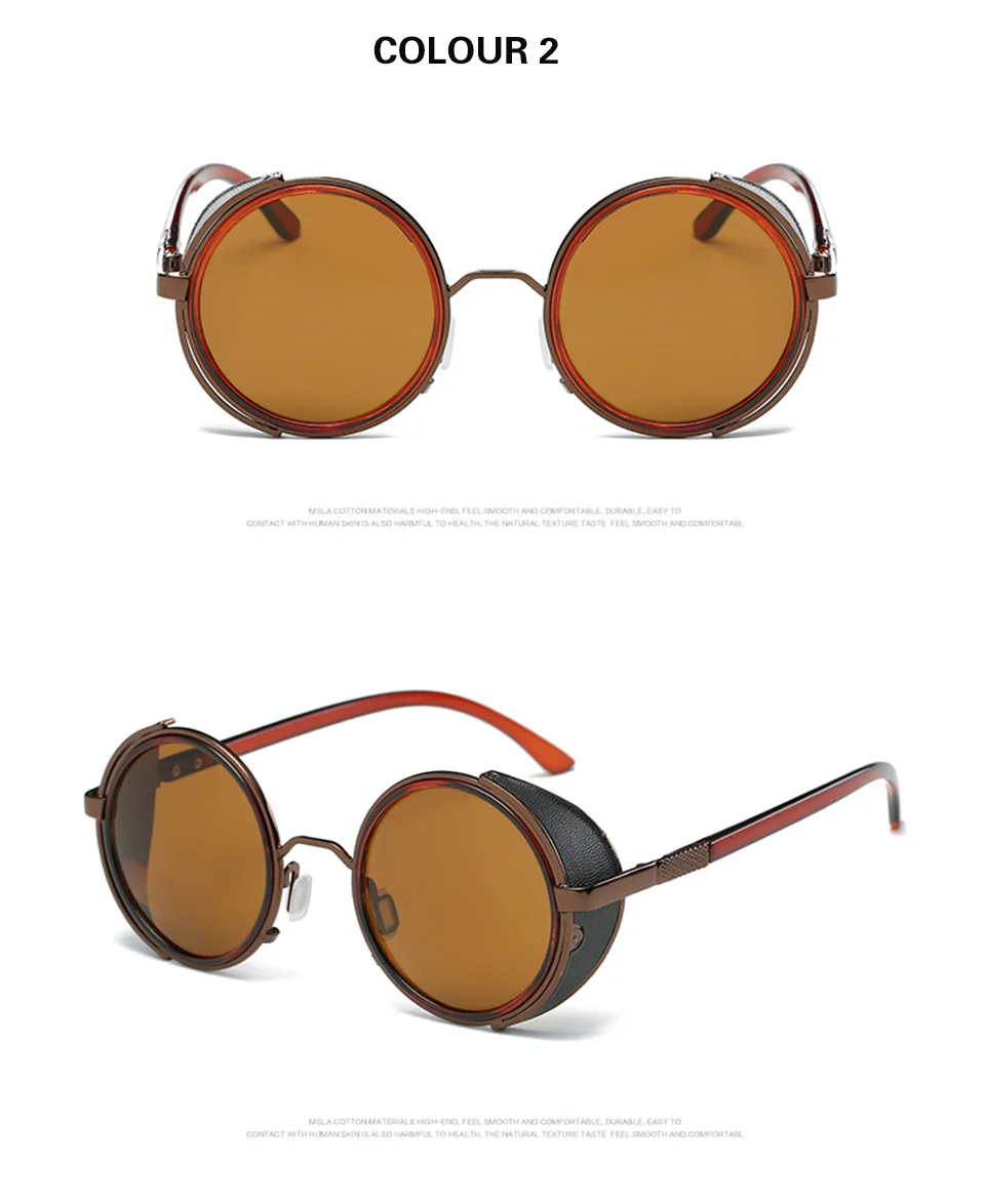 GY, модные женские солнцезащитные очки в стиле стимпанк, фирменный дизайн, мужские круглые солнцезащитные очки для мужчин, солнцезащитные очки в винтажном стиле, Ретро стиль, Oculos uv