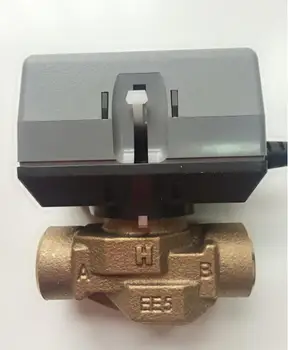 

Two-way Honeywell type motorized ball valve brass with 1 meter cable VC6013 / VC4013 16bar 1" Fan coil electric valve AV220V