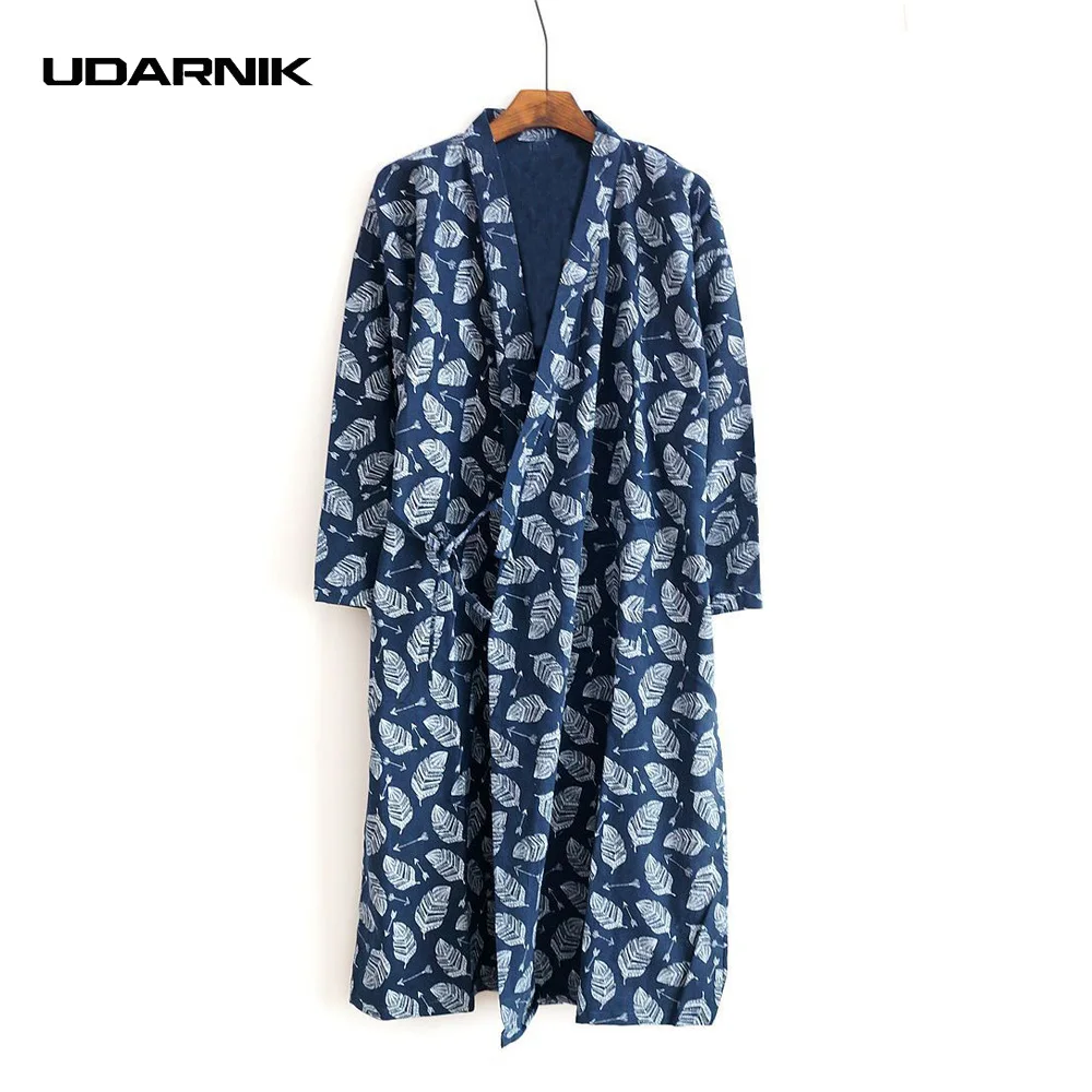 Халат кимоно мужской с принтом листьев 904 872|mens robe|fashion robekimono robe men |