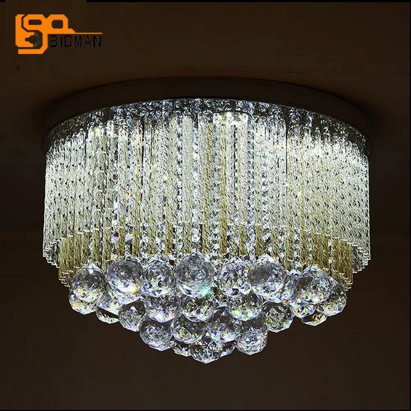 

luxury design crystal ceiling lamp modern LED ceiling light AC110V 220V lustre kid room LED living room lights