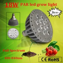 Новые индукционные гидропоники e27 база полный спектр 400-840nm 18 Вт PAR38 светодиодные лампы для растений