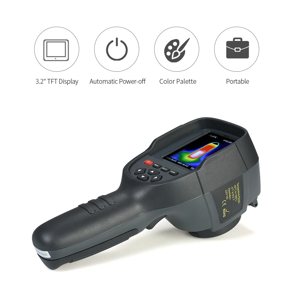 

Professional Handheld Thermal Imaging Camera 3.2" Portable Infrared Thermometer IR Thermal Imager Infrared Imaging Device
