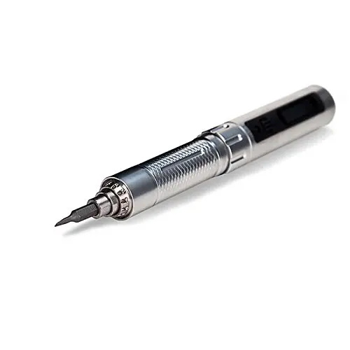 

LIXF 1/8" Chargeable Cordless ES120 Electric Motion Control Screw Driver with Led Light Silver