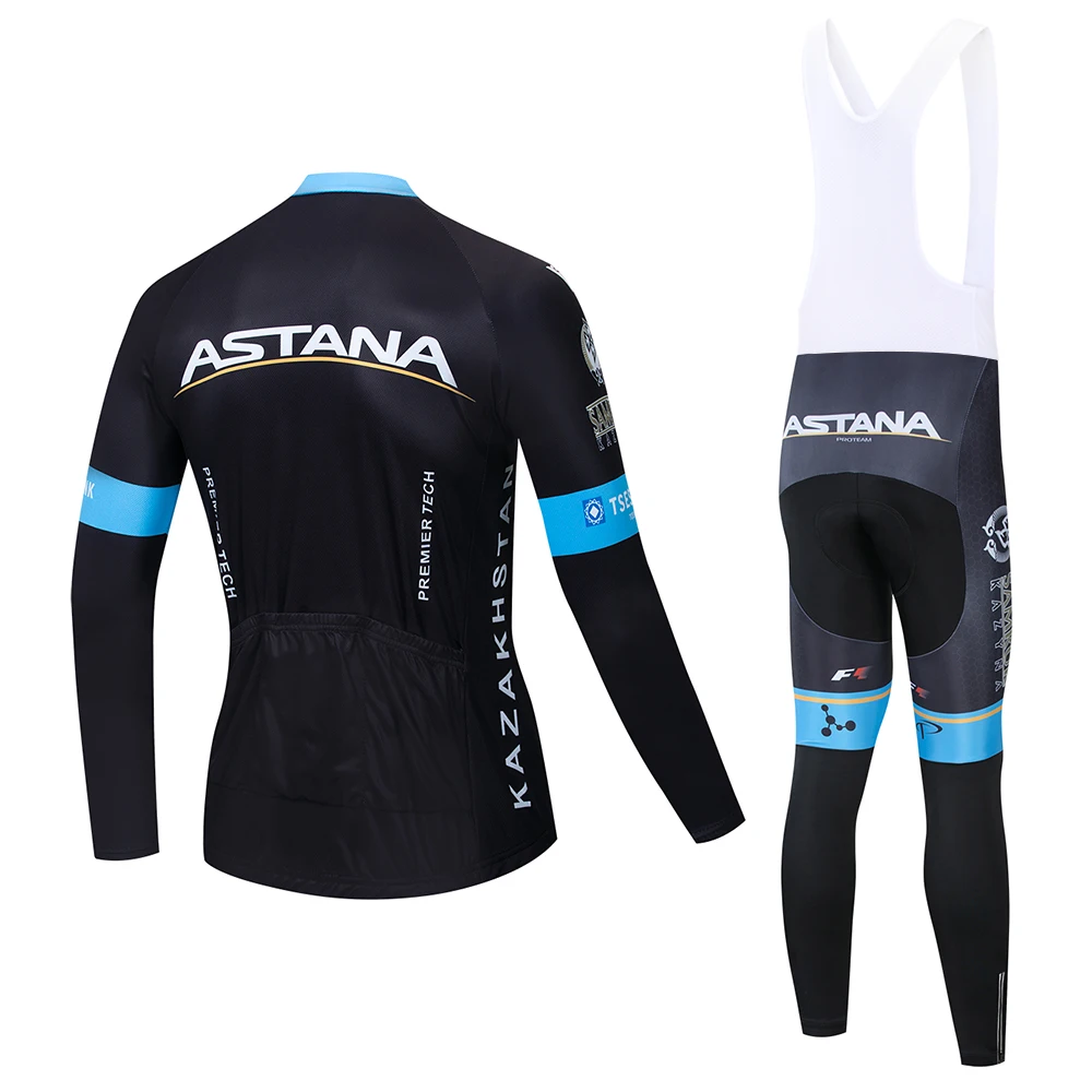 Астана комплект велосипедной одежды осень велосипедная дышащая одежда с длинным рукавом MTB велосипед Джерси Ropa Maillot Ciclismo