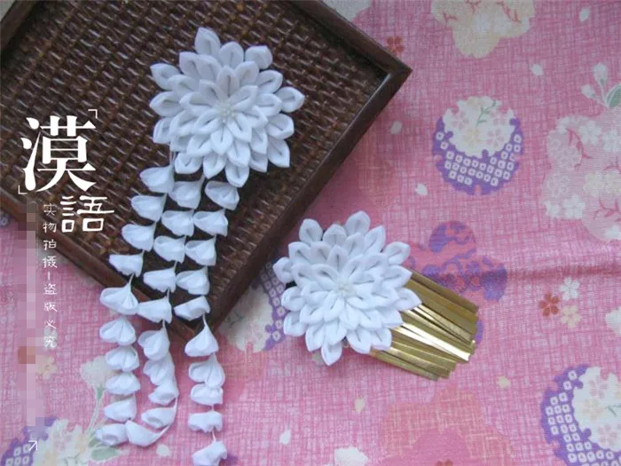 Оригинальный ручной работы шпильки хлопчатобумажной ткани зажим для волос заколки в японском стиле аниме косплей аксессуары Бесплатная